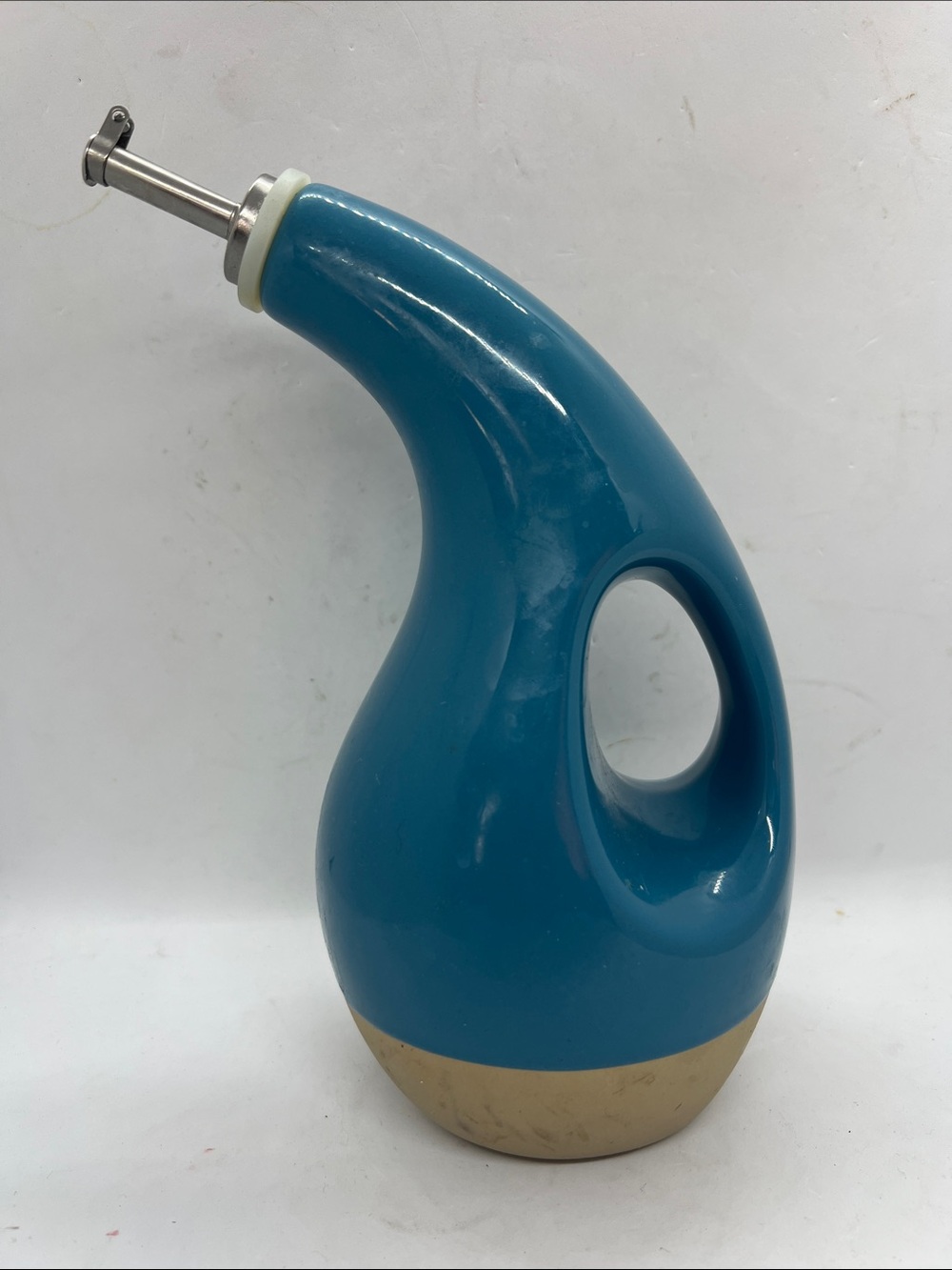 Rachael Ray Stoneware EVOO Olive Oil Bottle Cruet 24oz Preowned